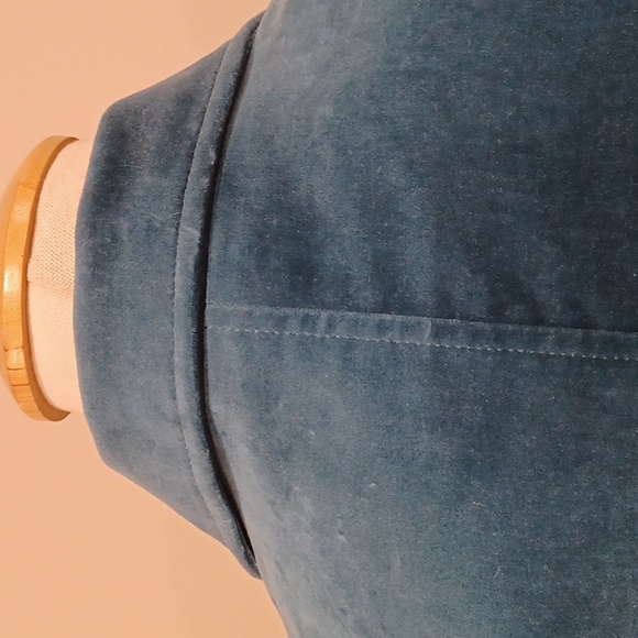 Gap Peacock Blue Velvet Preppy Blazer- Sz. 4 - Picture 8 of 13